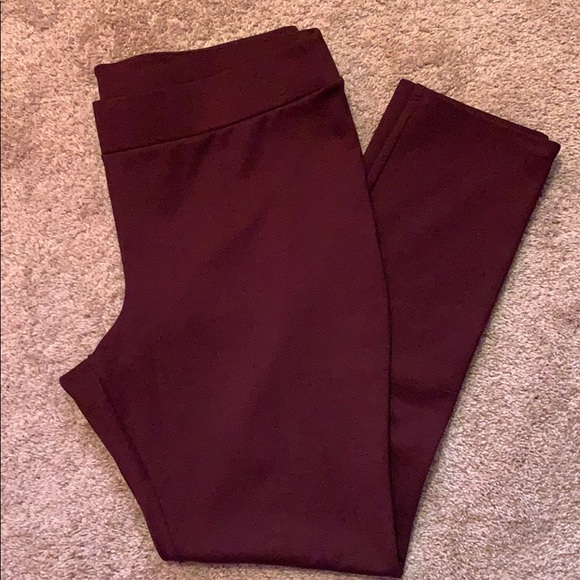 White House Black Market Pants - WHBM maroon leggings White House Black Market Pants - WHBM maroon leggings